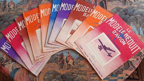 10 revues Le modèle réduit d'avion 1957-1959 en parfait état, Livres, Journaux & Revues, Enlèvement ou Envoi