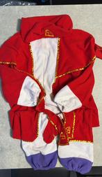 Fleece sinterklaas pak, onesie model maat 5-7 jaar, Ophalen, Gebruikt