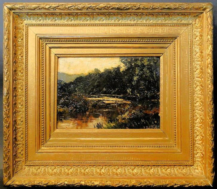 Prosper De Wit  - schilderij Parkzicht, Antiek en Kunst, Kunst | Schilderijen | Klassiek, Ophalen of Verzenden