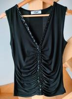 Feestelijk topje met stretch. Lili Pop Paris. Gaat voor maat, Kleding | Dames, Topjes, Maat 38/40 (M), Zwart, Ophalen of Verzenden