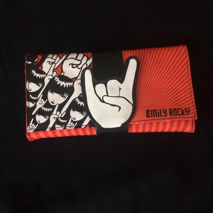 Emily the strange wallet portefeuille portemonnee, Handtassen en Accessoires, Portemonnees, Rood, Ophalen of Verzenden