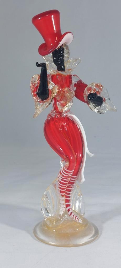 Art Glass, Venetian Murano, Black Dancer by Franco Toffolo,, Antiek en Kunst, Antiek | Glaswerk en Kristal, Ophalen of Verzenden