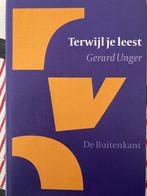 Terwijl je leest - Gerard Unger, Boeken, Verzenden