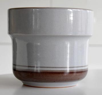 Pot de fleurs gris, Moins de 25 cm, Comme neuf, Enlèvement, Intérieur