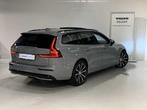 Volvo V60 T6 Recharge Ultra Dark + PANO DAK, Auto's, Volvo, Automaat, 1969 cc, 254 kW, Zilver of Grijs