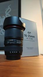 Objectif Canon EF 16-35 F4, Audio, Tv en Foto, Ophalen, Zo goed als nieuw, Groothoeklens, Zoom