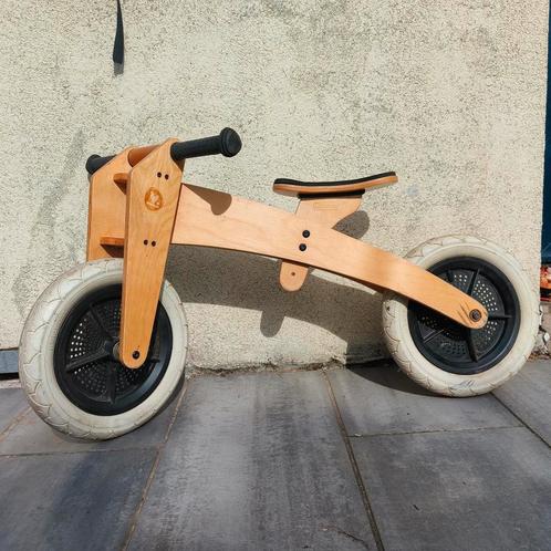 Houten loopfiets, Kinderen en Baby's, Speelgoed | Buiten | Voertuigen en Loopfietsen, Zo goed als nieuw, Loopfiets, Ophalen