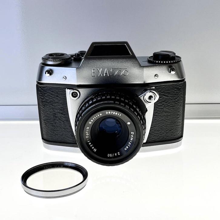 EXA 500 analoge 35mm camera + Lens, Audio, Tv en Foto, Fotocamera's Analoog, Gebruikt, Spiegelreflex, Overige Merken, Ophalen