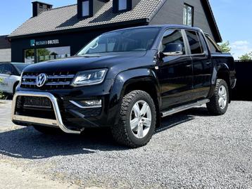 Volkswagen Amarok 3.0 V6 TDi 4Motion Highline *btw wagen*, Auto's, Automaat, Euro 6, Zwart, USB