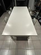 Eettafel ikea 2m40 incl 6 stoelen, Huis en Inrichting, Ophalen, Gebruikt, 200 cm of meer, 50 tot 100 cm