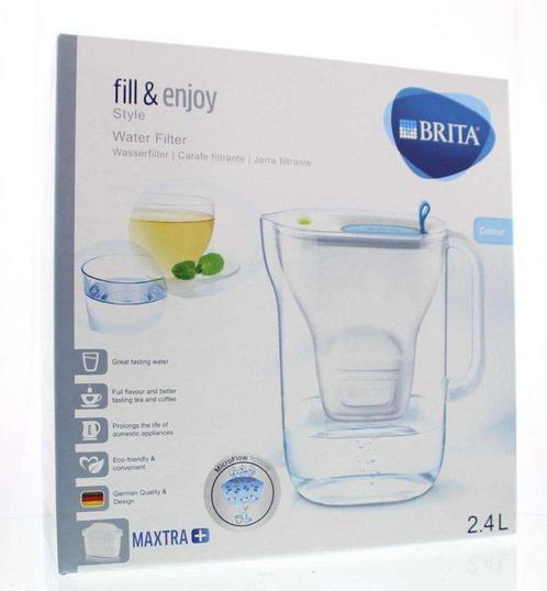 Nog Nieuwe Brita Fill&Enjoy Waterfilterkan Style Cool Blauw, Huis en Inrichting, Keuken | Keukenbenodigdheden, Nieuw, Ophalen of Verzenden