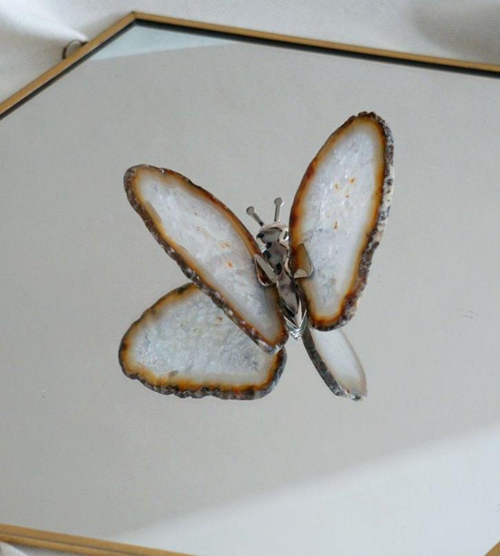 Vlinder van Agaat – Uniek & Persoonlijk, Collections, Minéraux & Fossiles, Minéral, Enlèvement ou Envoi