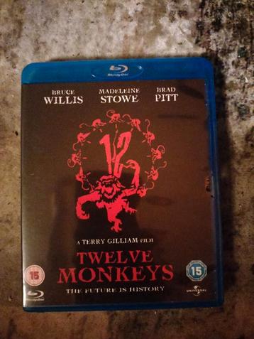 Blu-ray 12 monkeys m B Willis,B Pitt aangeboden, Enlèvement ou Envoi, Comme neuf