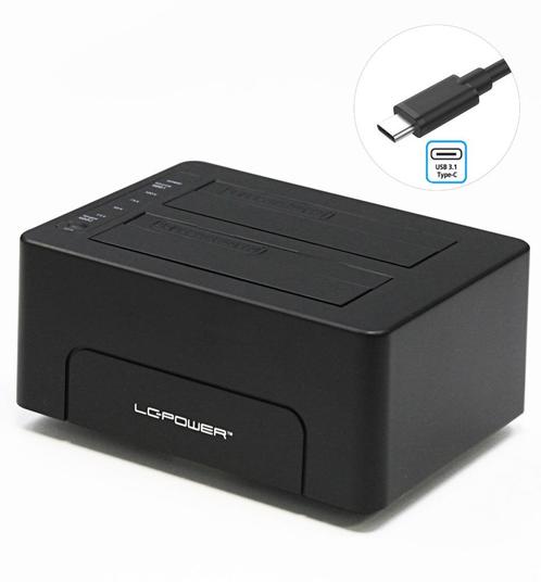 Docking Station Dual Bay USB-C for SSD/HDD Cloning System, Informatique & Logiciels, Disques durs, Neuf, Laptop, Externe, SATA