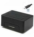 Docking Station Dual Bay USB-C for SSD/HDD Cloning System, HDD, Laptop, Enlèvement ou Envoi, SATA