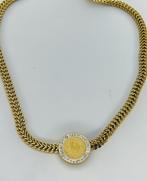 Halsketting Louise haan, Nieuw, Ophalen of Verzenden, Goud, Met strass
