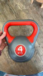 Kettlebell 4 kg – avec base antidérapante, Sport en Fitness, Fitnessmaterialen, Ophalen of Verzenden, Zo goed als nieuw, Kettlebell