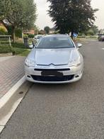 Citroen C5 break diesel, zilvergrijs, Euro 5, Zwart, 4 cilinders, Leder en Stof
