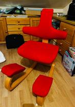 Varier -- Variable Plus balans stoel / balance chair, Huis en Inrichting, Ophalen, Zo goed als nieuw, Bureaustoel, Rood