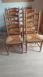 6 houten stoelen, Huis en Inrichting, Stoelen, Ophalen