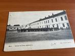 Postkaart Menen: Caserne Ecoles régimentaires -1908, Verzenden, Voor 1920, Gelopen, West-Vlaanderen