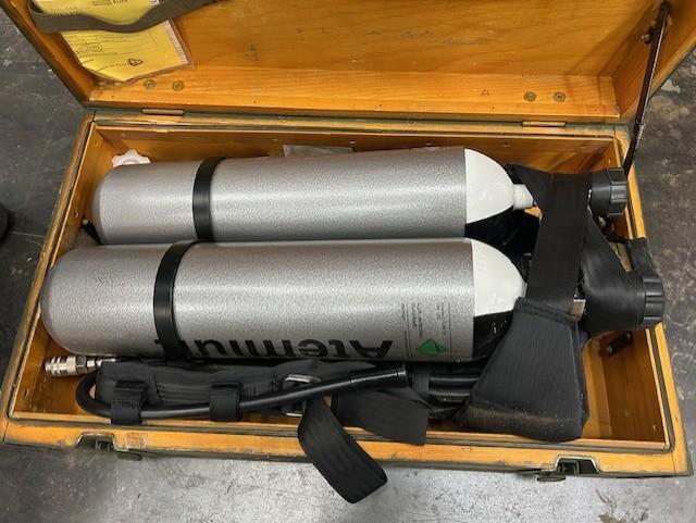 duikflessen set met harnas, Watersport en Boten, Duiken, Gebruikt, Duikfles, Ophalen