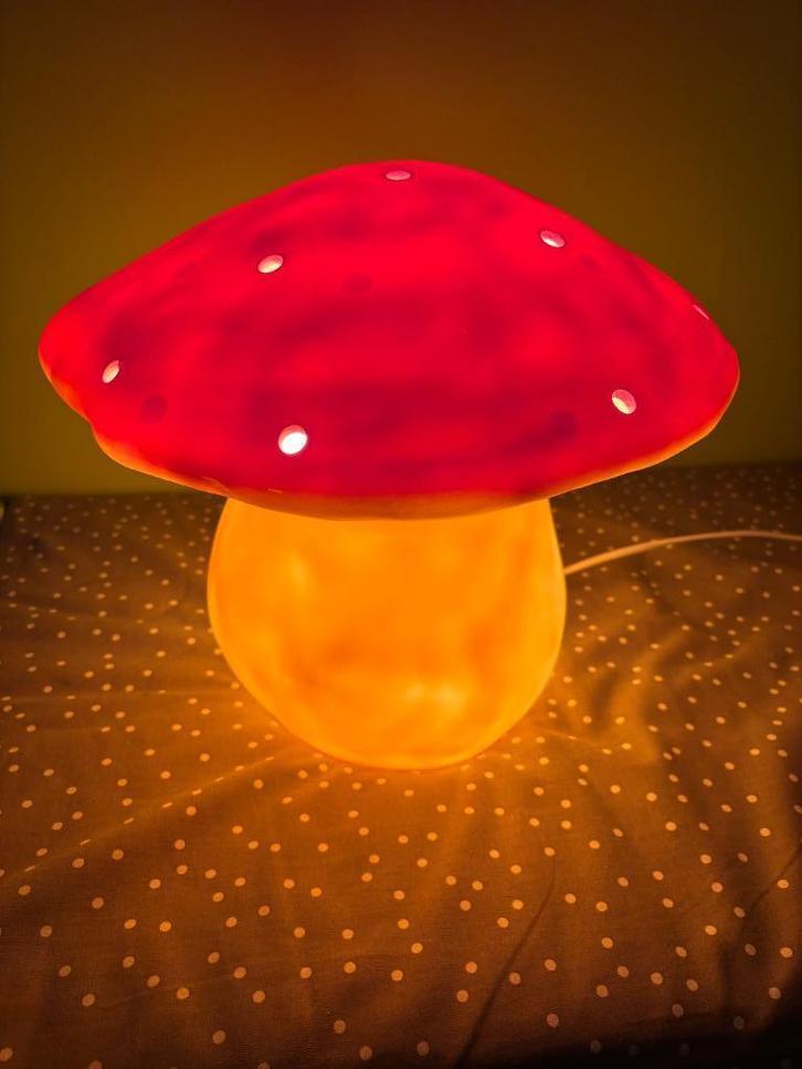 Nachtlampje met paddestoelen, Kinderen en Baby's, Kinderkamer | Inrichting en Decoratie, Gebruikt, Lamp, Ophalen