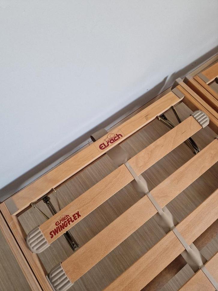 2 x verstelbare lattenbodems 90 op 195 cm, Huis en Inrichting, Slaapkamer | Matrassen en Bedbodems, Gebruikt, Ophalen