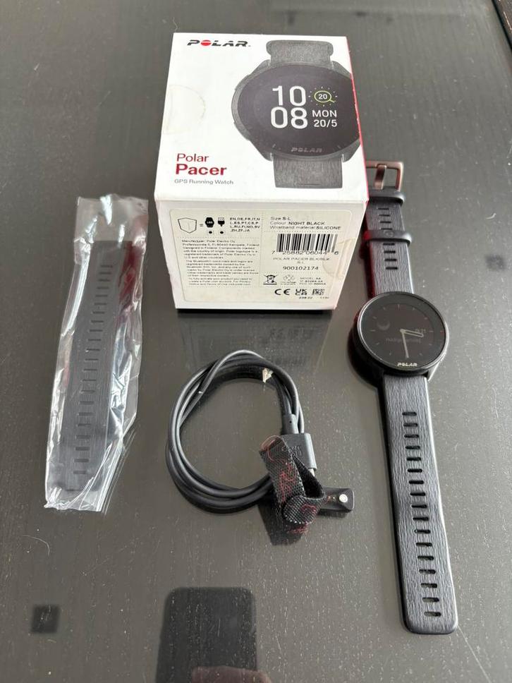 Polar Pacer, Bijoux, Sacs & Beauté, Montres de sport, Comme neuf, Noir, Distance, Bandage calorique, État, Battement de coeur