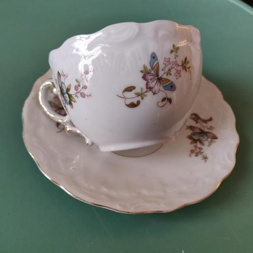 Tasses à thé et assiettes en porcelaine, Collections, Porcelaine, Cristal & Couverts, Enlèvement ou Envoi