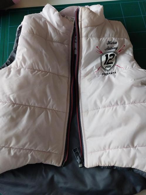 Veste rose sans manches à capuche avec doublure chaude, Kinderen en Baby's, Kinderkleding | Maat 128, Nieuw, Meisje, Trui of Vest
