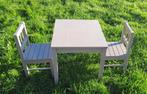 Kindertafel met 2 stoeltjes, Huis en Inrichting, Ophalen, Gebruikt, Hout