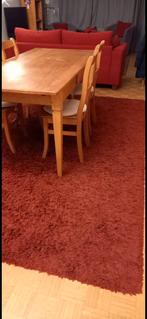 Table en bois et ses 6 chaises, Huis en Inrichting, Stoffering | Vloerbedekking, Ophalen, Zo goed als nieuw