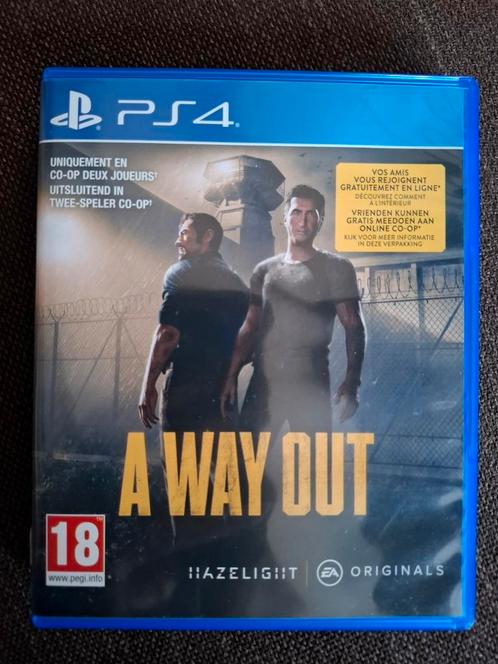 PS4 A way out, Games en Spelcomputers, Games | Sony PlayStation 4, Zo goed als nieuw, Online, Ophalen of Verzenden