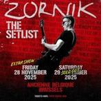 2 tickets Zornik vrijdag 28 november AB Brussel, Tickets en Kaartjes, Twee personen, November