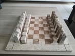 Modern Schaakspel (travertine marmer) van Angelo Mangiarotti, Ophalen