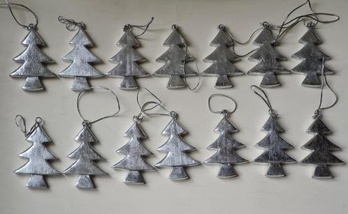 Emily Readett UK 14 sapins de Noël en bois argenté -60%, Divers, Noël, Neuf, Enlèvement ou Envoi
