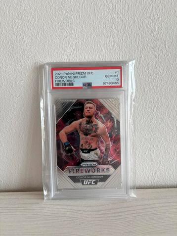 PSA 10 Conor McGregor 2021 Panini Prizm Fireworks beschikbaar voor biedingen