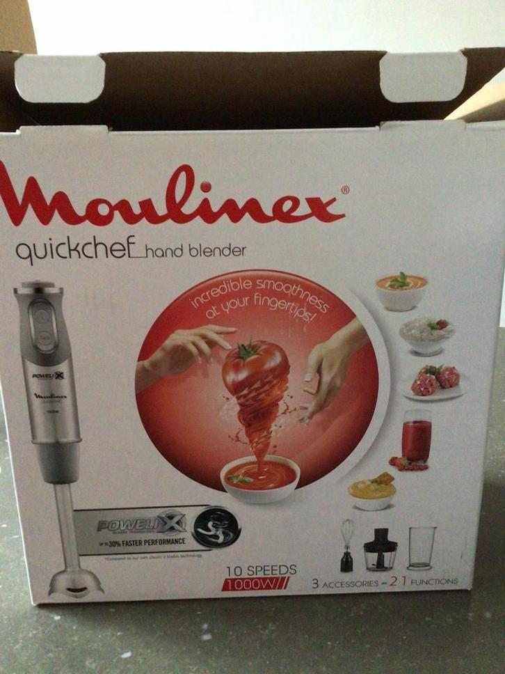 Moulinex hand blender quickchef, Electroménager, Mélangeurs de cuisine, Neuf, Enlèvement