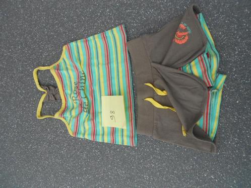 setje 2 stuks mt 98 shortje met rokje en topje, Kinderen en Baby's, Kinderkleding | Maat 98, Gebruikt, Meisje, Setje, Ophalen of Verzenden