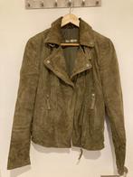 Lederen jacket maat 36, Comme neuf, Vert, Taille 36 (S), Enlèvement ou Envoi