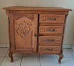 klassiek vol eiken commode kastje met 4 laden, Huis en Inrichting, Ophalen, Klassiek, Eikenhout, 50 tot 100 cm