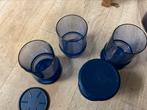 Tupperware Blauwe bekers met onderzetters, Huis en Inrichting, Keuken | Tupperware, Blauw, Beker of Kan, Ophalen of Verzenden