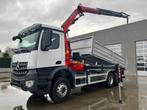 Mercedes Arocs 2636 met kraan en kipper EURO6, Autos, Camions, Diesel, Gris, Automatique, Cruise Control