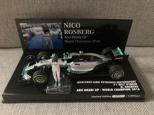 Nico Rosberg 1:43 World Champion 2016 Abu Dhabi GP F1 W07, Verzamelen, Automerken, Motoren en Formule 1, Nieuw, Formule 1, Ophalen of Verzenden