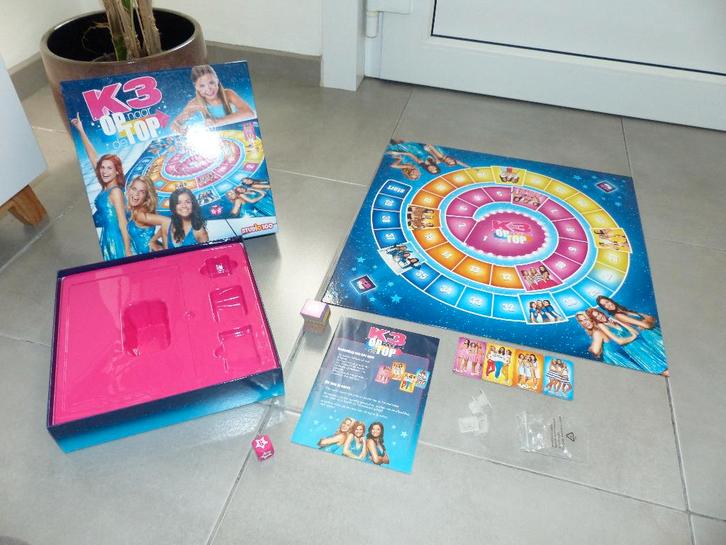 K3 Bordspel - Op naar de Top, Hobby en Vrije tijd, Gezelschapsspellen | Bordspellen, Zo goed als nieuw, Ophalen of Verzenden