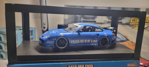 Porsche 911 turbo 1-18 Auto Pro Shop + coffret, Hobby & Loisirs créatifs, Voitures miniatures | 1:18, Comme neuf, Voiture, Autres marques