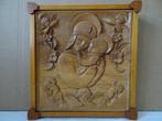 Houtsnijwerk Heilige Maria Madonna en kind A. Kistinsky 1968, Antiek en Kunst, Kunst | Beelden en Houtsnijwerken, Ophalen of Verzenden