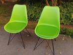 2 groene stoelen, Huis en Inrichting, Stoelen, Ophalen of Verzenden, Gebruikt