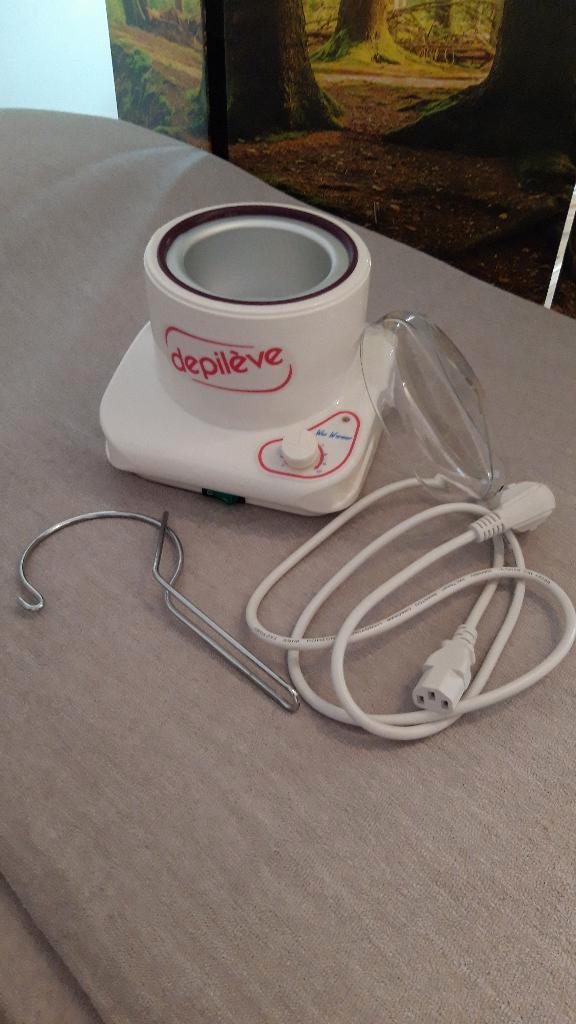 Depilève harsverwarmer (800gr) met blikhouder, Elektronische apparatuur, Persoonlijke Verzorgingsapparatuur, Zo goed als nieuw